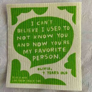 Blue Q Swedish Dish Cloth Quirky Fun Practical Child Inspired